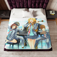 Load image into Gallery viewer, Kaori,Arima,Tsubaki and Ryota Sherpa Blanket
