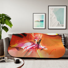 Load image into Gallery viewer, Sasuke (susanoo) and Naruto (sage tailed beast mode) Sherpa Blanket
