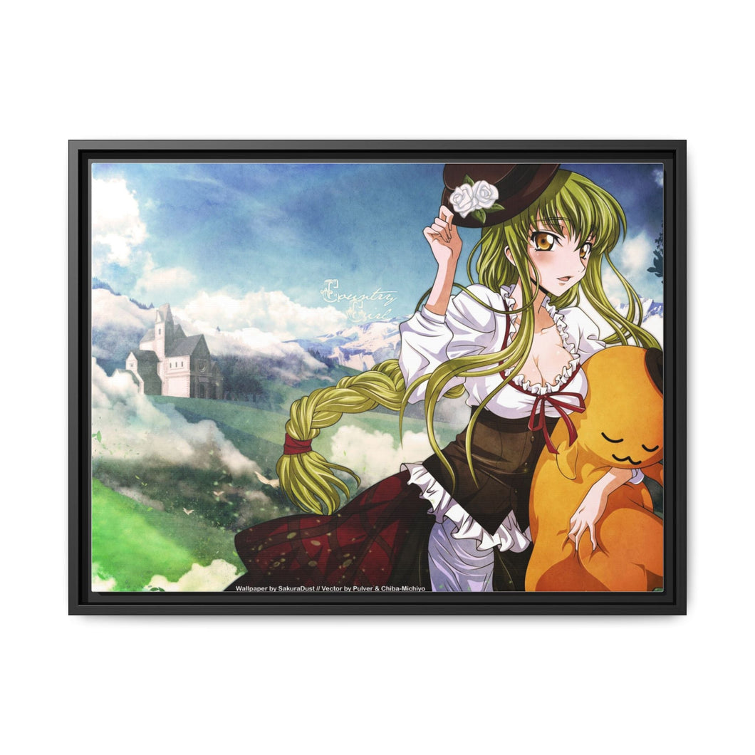Anime Code Geassr Canvas Framed Art Print