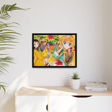 Load image into Gallery viewer, Nisekoi Chitoge Kirisaki, Kosaki Onodera, Seishirou Tsugumi, Marika Tachibana, Ruri Miyamoto Canvas Framed Art Print
