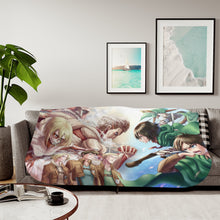 Load image into Gallery viewer, Anime Attack On Titan Sherpa Blanket
