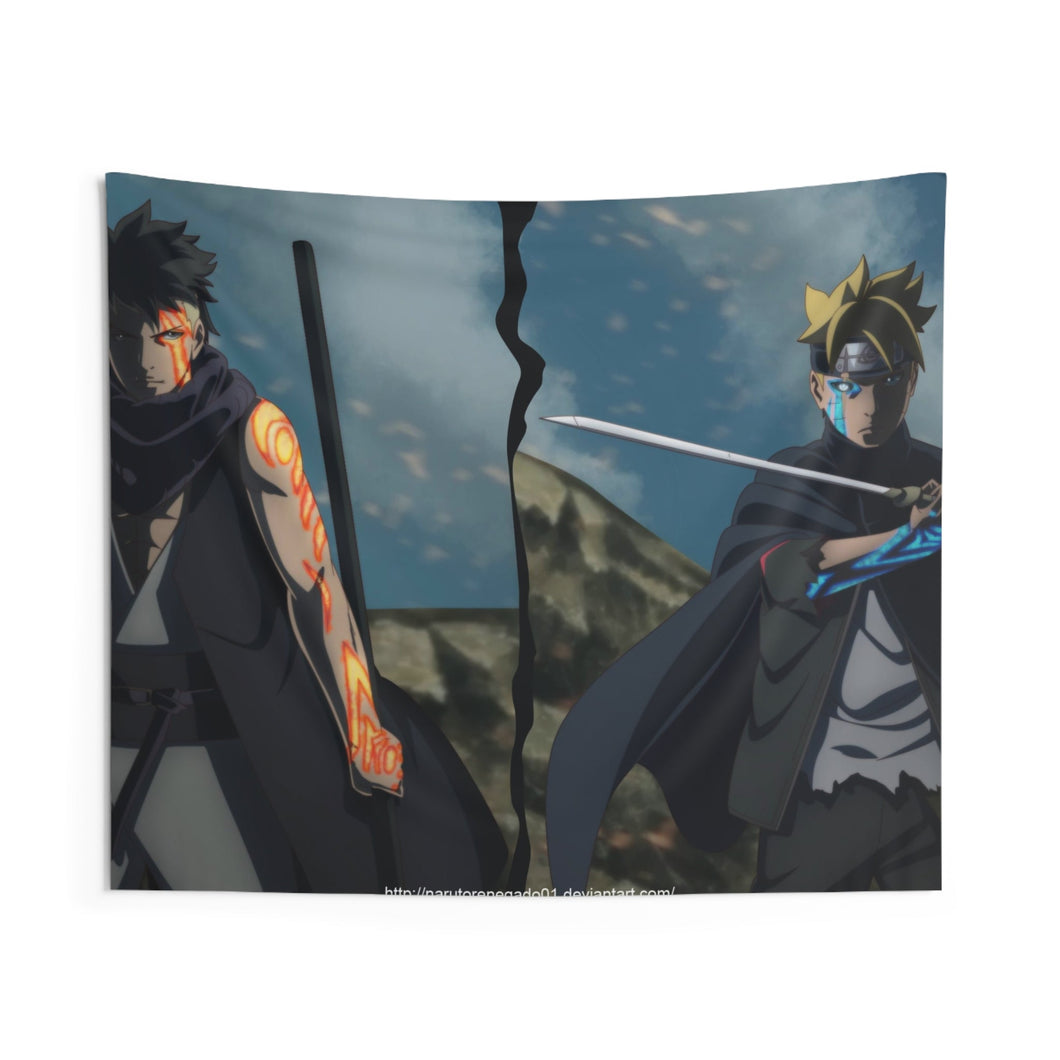 Boruto and Kawaki Indoor Wall Tapestry