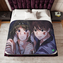 Load image into Gallery viewer, Ashitaka and Princess Mononoke Sherpa Blanket
