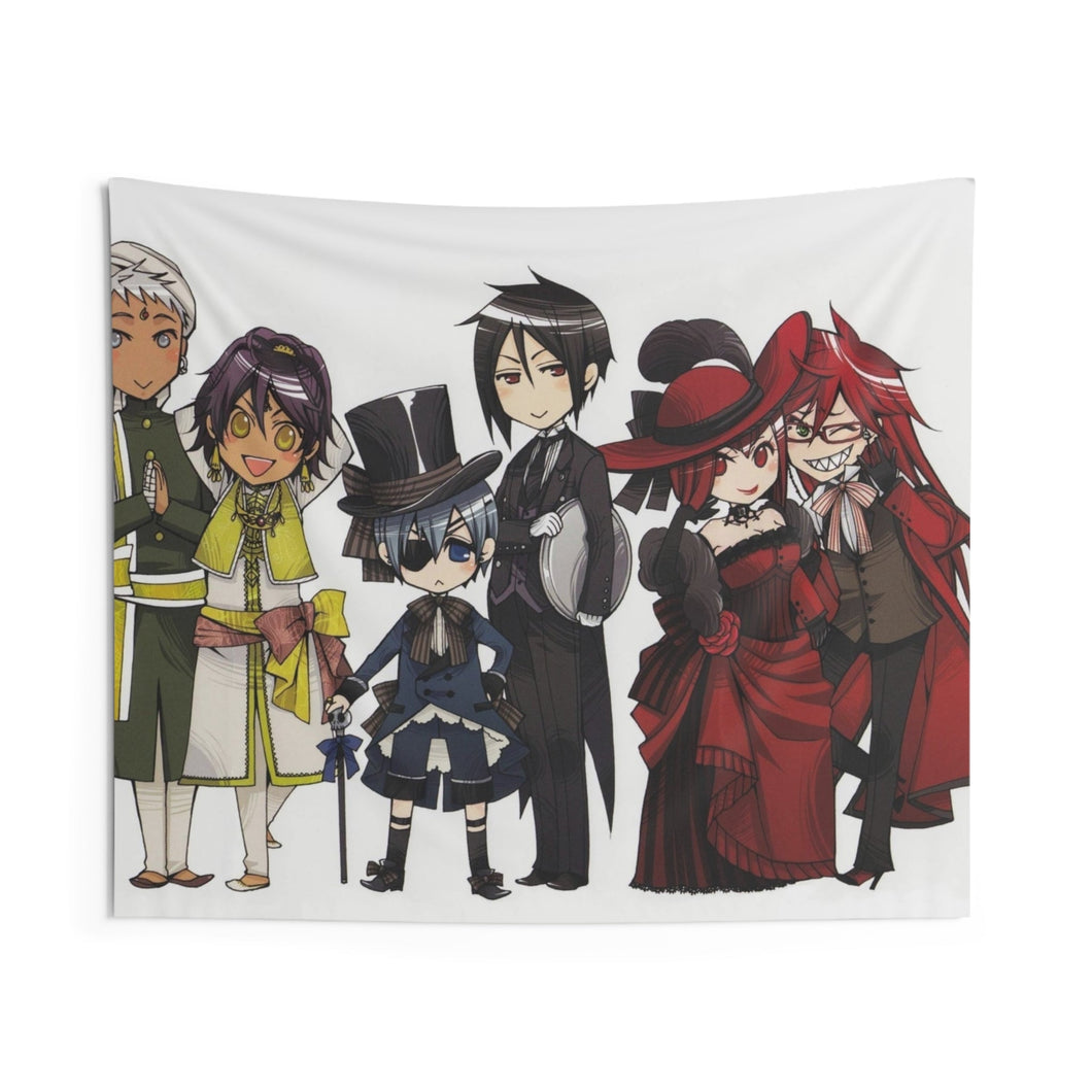 Black Butler Indoor Wall Tapestry