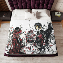 Load image into Gallery viewer, Black Butler Sherpa Blanket
