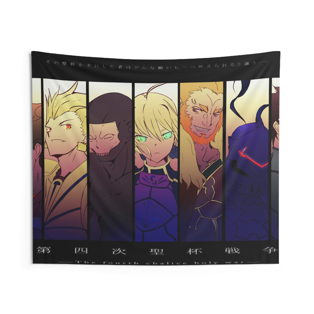 Fate/Zero Saber, Gilgamesh, Rider Indoor Wall Tapestry