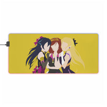Load image into Gallery viewer, Love Live! Maki Nishikino, Umi Sonoda, Eri Ayase RGB LED Mouse Pad (Desk Mat)
