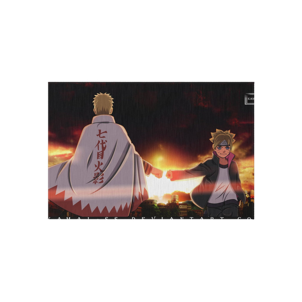 Boruto and Naruto Rug