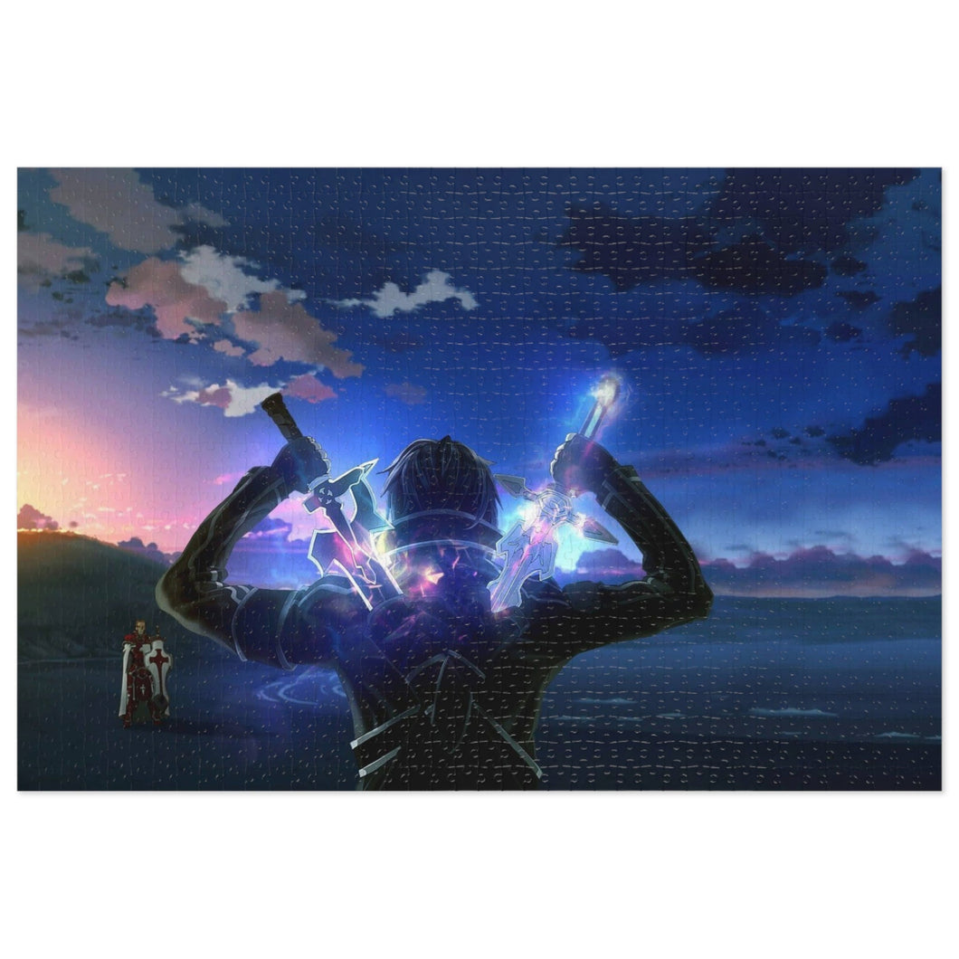 Kirito Vs Heathcliff (Kayaba Akihiko) Jigsaw Puzzle