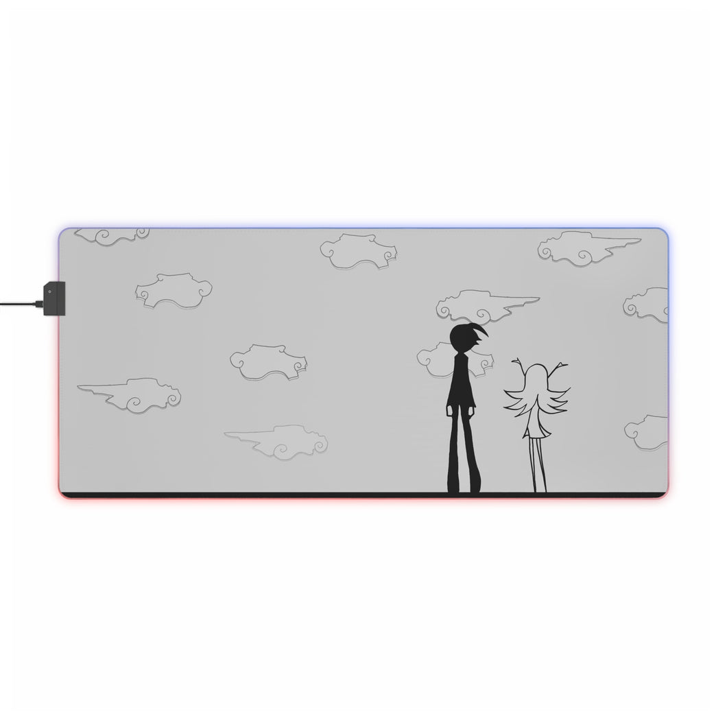 Grey sky RGB LED Mouse Pad (Desk Mat)
