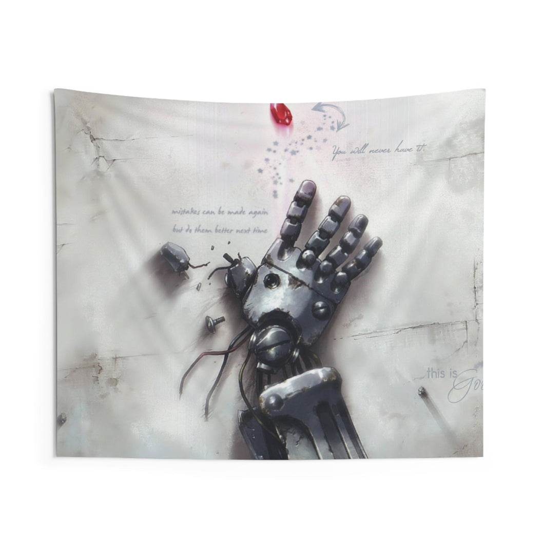 Iron hand Indoor Wall Tapestry