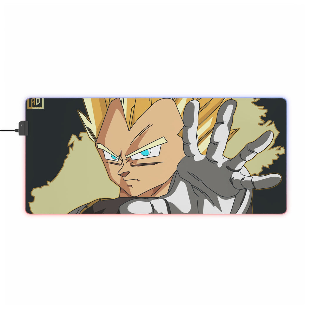 Prince Vegeta Super Saiyain RGB LED Mouse Pad (Desk Mat)