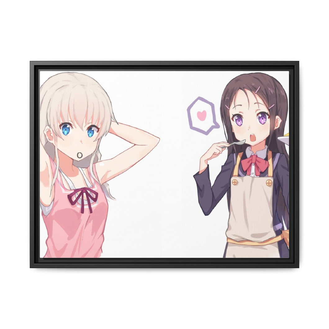 Cute girls of charlotte Canvas Framed Art Print