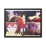 Anime ERASED Canvas Framed Art Print