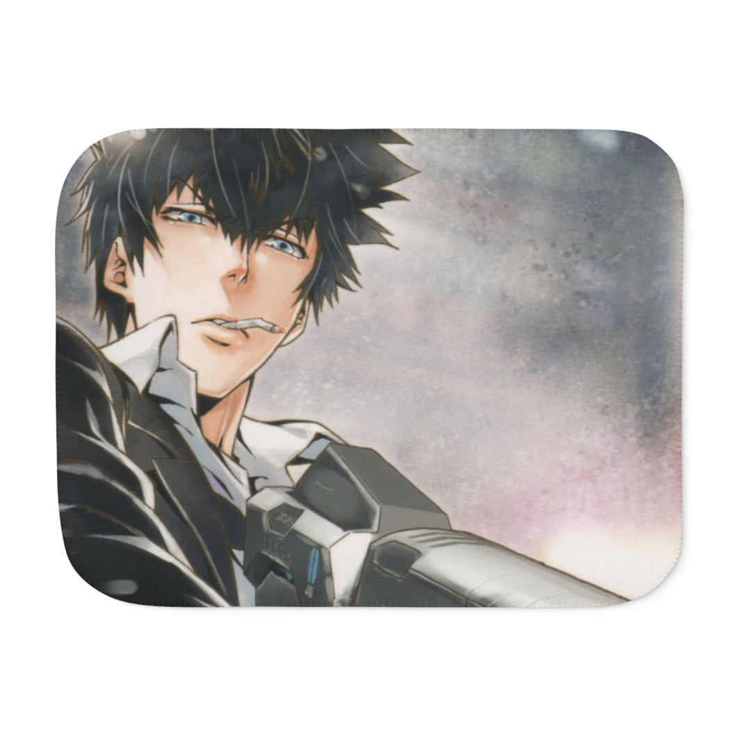 Shinya Kogami With His dominator Sherpa Blanket