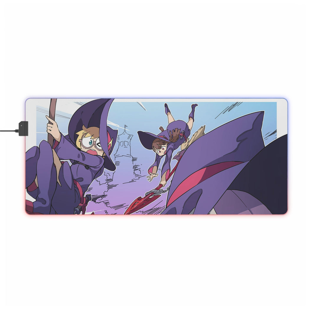 Little Witch Academia Atsuko Kagari, Sucy Manbavaran, Computer Keyboard Pad, Lotte Yanson RGB LED Mouse Pad (Desk Mat)