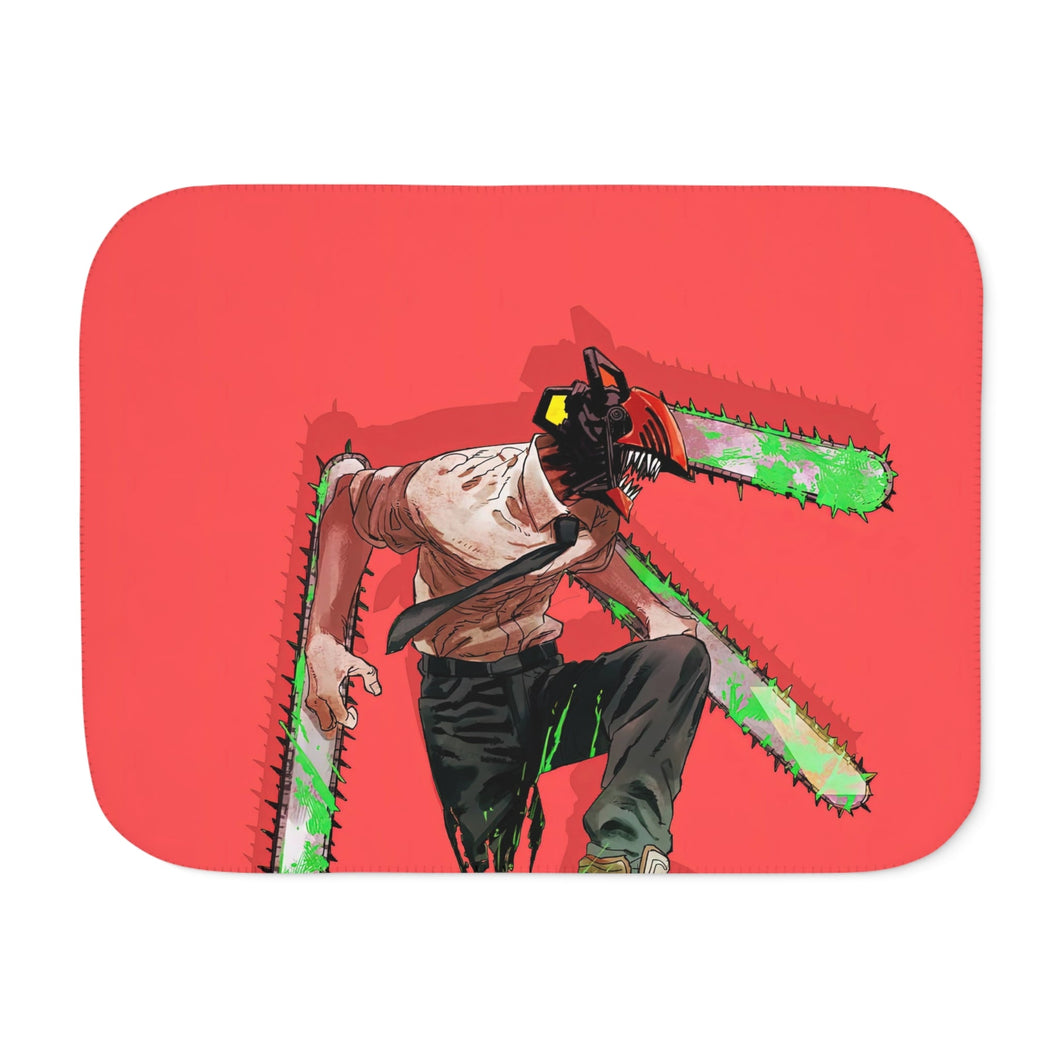 Anime Chainsaw Man Sherpa Blanket