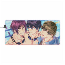 Load image into Gallery viewer, Free! Rin Matsuoka, Makoto Tachibana, Haruka Nanase RGB LED Mouse Pad (Desk Mat)
