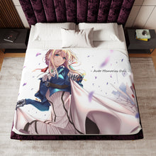 Load image into Gallery viewer, Anime Violet Evergarden Sherpa Blanket
