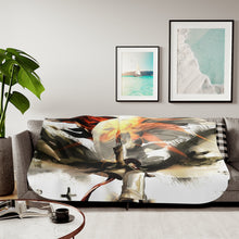 Load image into Gallery viewer, Mikasa Ackerman (Attack on Titan) Sherpa Blanket

