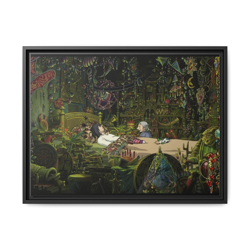 Howl's Moving Castle Canvas Framed Art Print