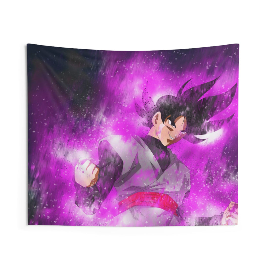 Black Indoor Wall Tapestry