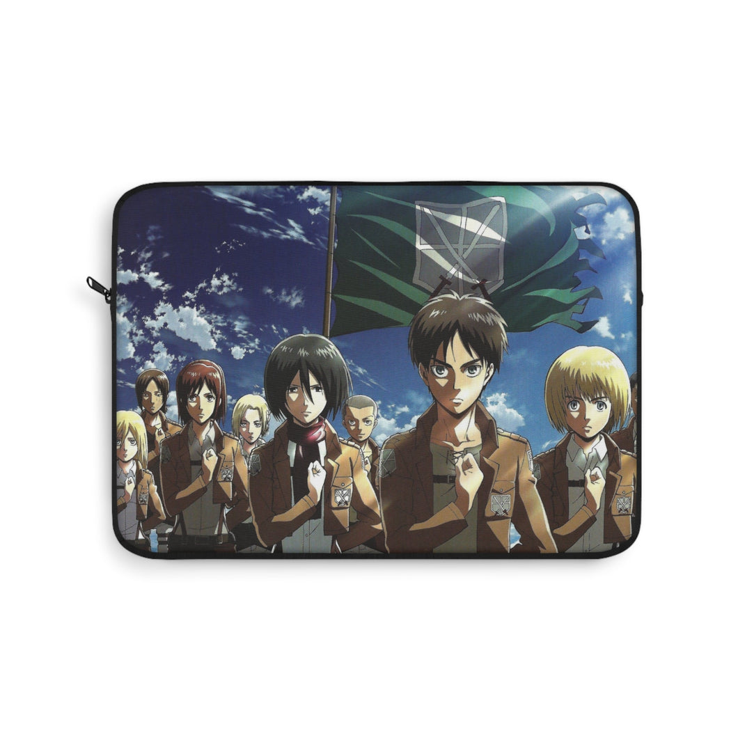 Eren yeager With Team Laptop Sleeve