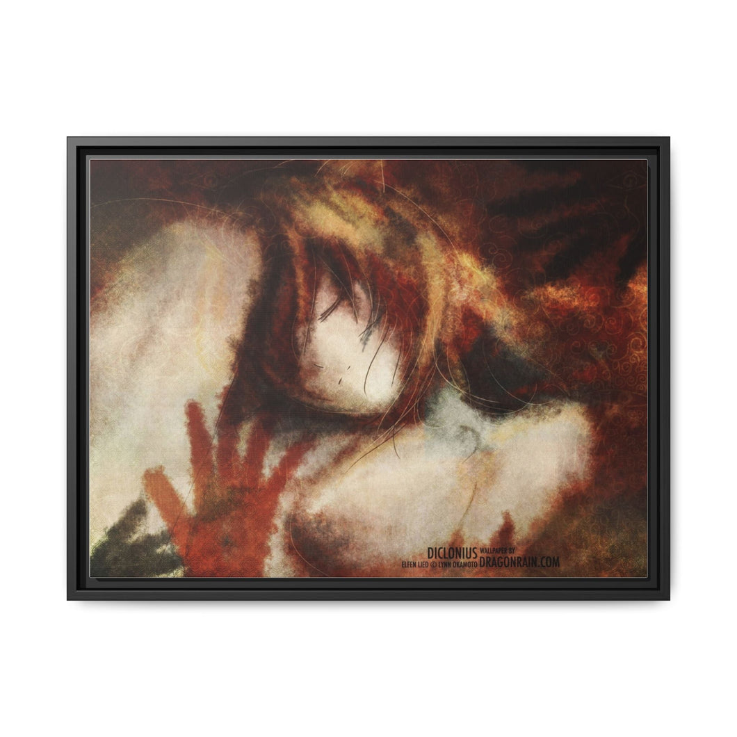 Anime Elfen Lied Canvas Framed Art Print