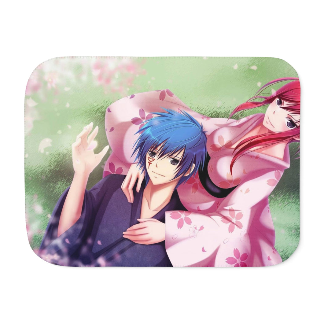 Fairy Tail Erza Scarlet, Jellal Fernandes Sherpa Blanket