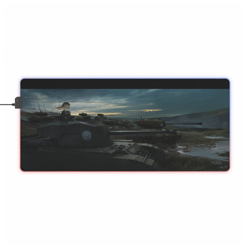 Girls und Panzer RGB LED Mouse Pad (Desk Mat)