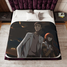 Load image into Gallery viewer, Makise Kurisu &amp; Rintaro Okabe Sherpa Blanket
