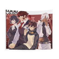 Blood Blockade Battlefront Leonardo Watch, Klaus Von Reinherz, Chain Sumeragi, Sonic Speed Monkey Indoor Wall Tapestry