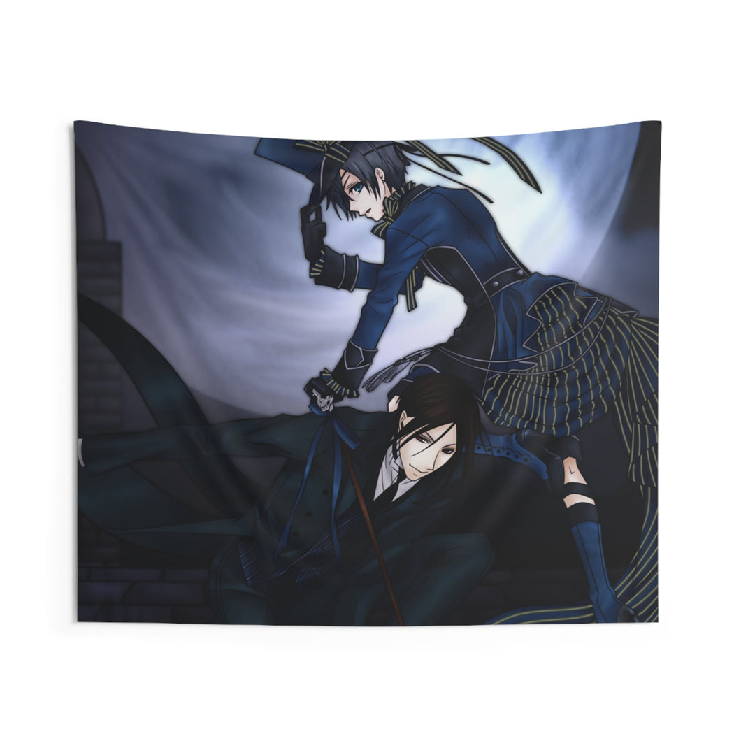 Black Butler Indoor Wall Tapestry