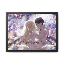 Load image into Gallery viewer, Anime Your Lie in April Canvas Framed Art Print
