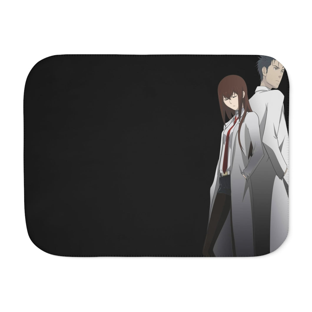 Makise Kurisu & Rintarou Kyouma Sherpa Blanket