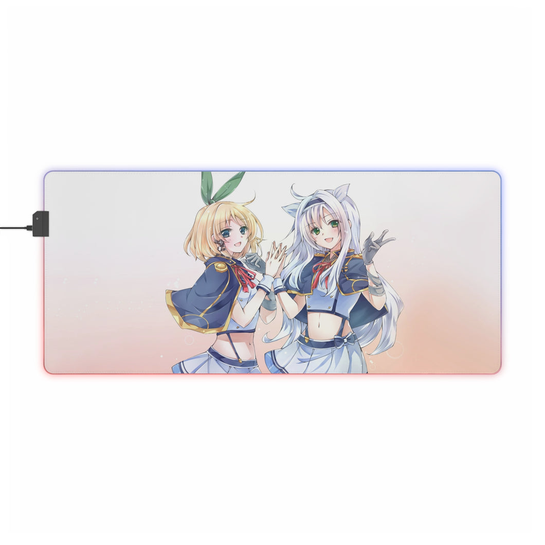 Rokudenashi Majutsu Koushi to Akashic Records RGB LED Mouse Pad (Desk Mat)