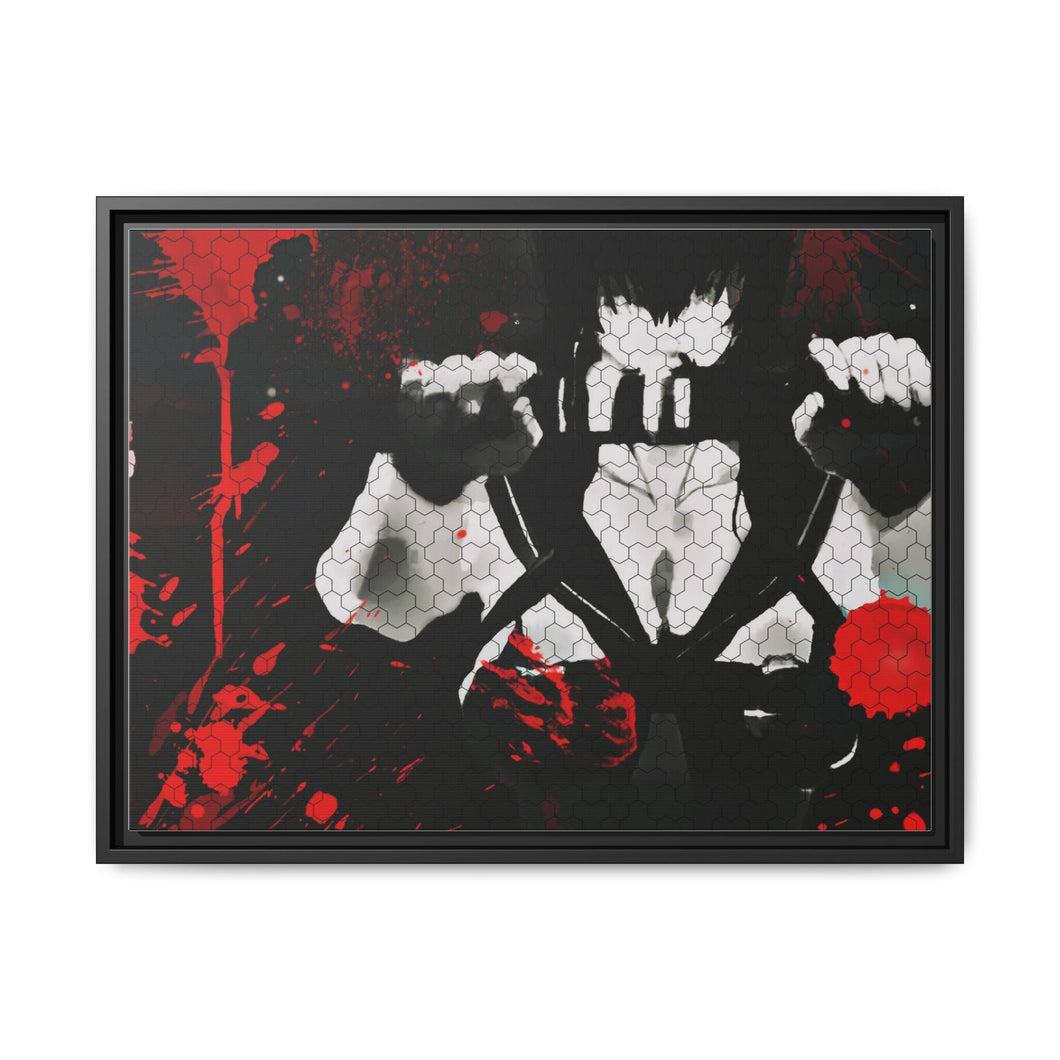 Anime katana Canvas Framed Art Print