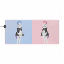 Load image into Gallery viewer, Ram Rem (Re:ZERO) RGB LED Mouse Pad (Desk Mat)
