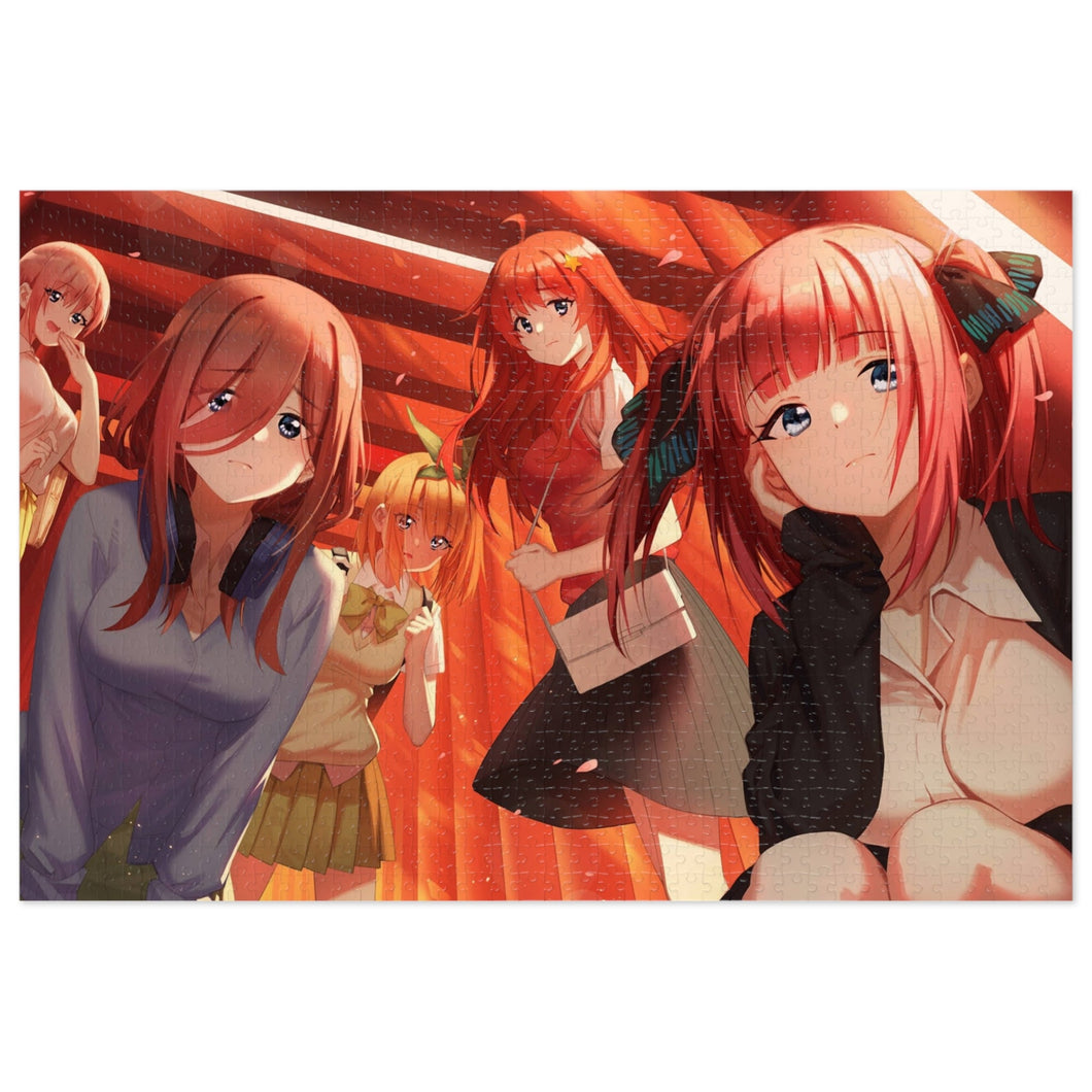 The Quintessential Quintuplets Miku Nakano, Itsuki Nakano, Nino Nakano, Yotsuba Nakano, Ichika Nakano Jigsaw Puzzle