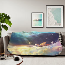 Load image into Gallery viewer, The Merry Under the Ocean Sherpa Blanket
