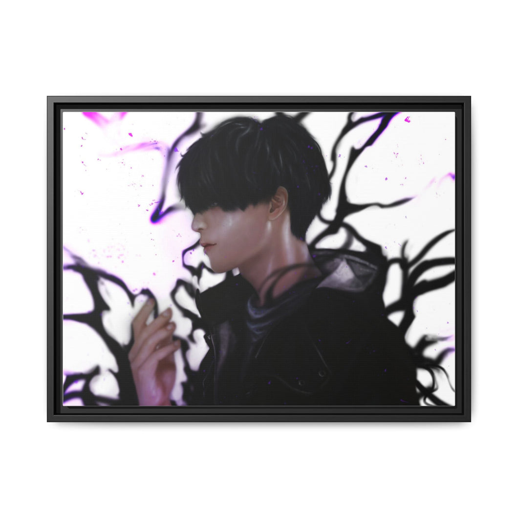 Anime Solo Leveling Canvas Framed Art Print