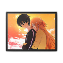 Load image into Gallery viewer, Kirito and Asuna Canvas Framed Art Print
