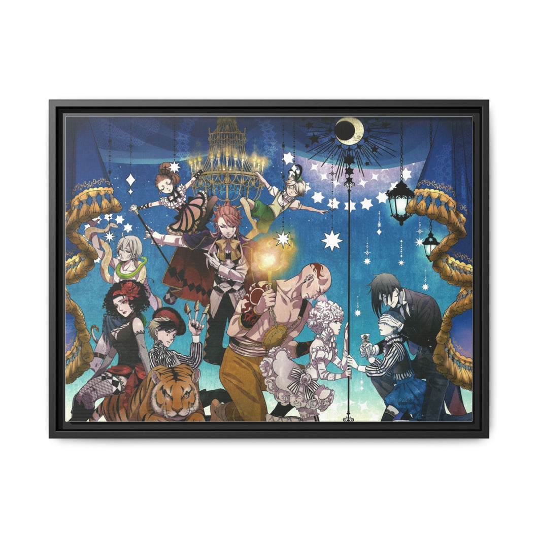 Black Butler Canvas Framed Art Print