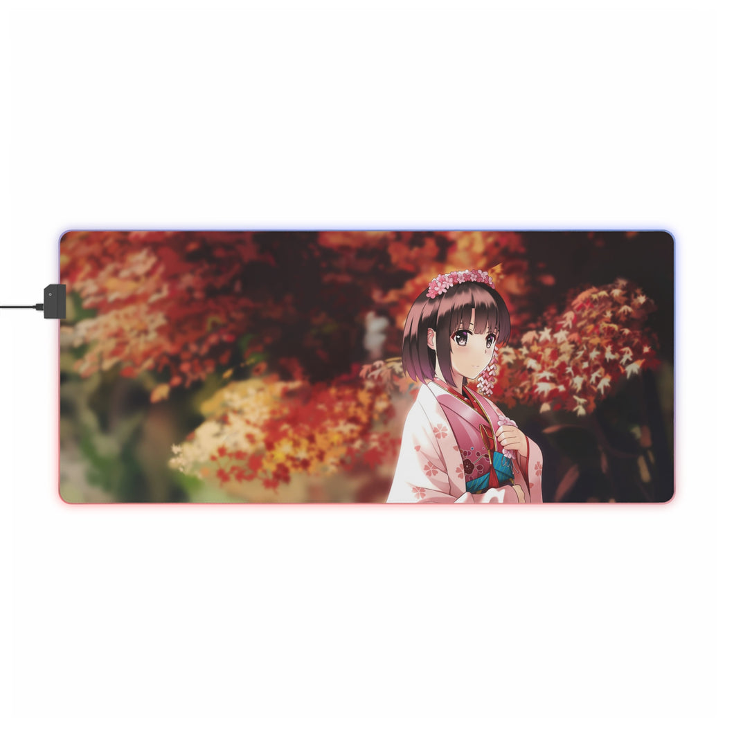 Saekano: How To Raise A Boring Girlfriend RGB LED Mouse Pad (Desk Mat)
