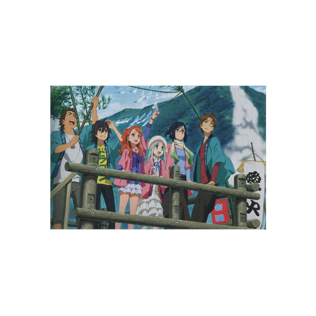 Anohana Meiko Honma, Jinta Yadomi, Naruko Anjou, Tetsudou Hisakawa, Chiriko Tsurumi Rug