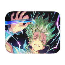 Load image into Gallery viewer, Anime Dr. Stone Sherpa Blanket
