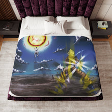 Load image into Gallery viewer, Goku vs Freeza Sherpa Blanket
