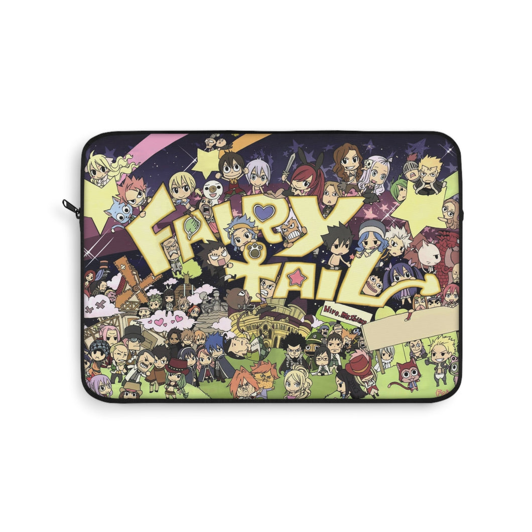 Fairy Tail Natsu Dragneel, Erza Scarlet, Gray Fullbuster, Lucy Heartfilia, Happy Laptop Sleeve