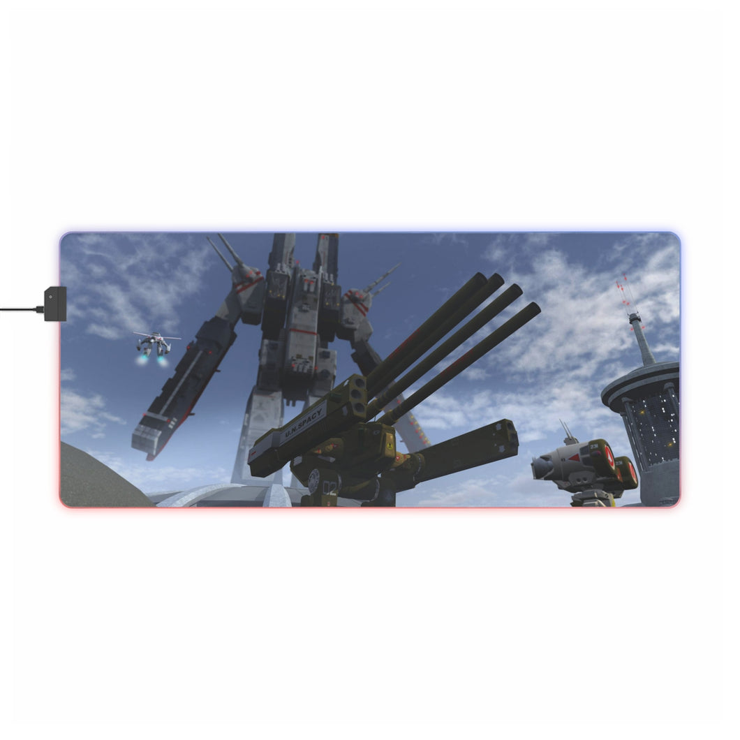 SDF-1 Superdimnsional Fortress Macross RGB LED Mouse Pad (Desk Mat)