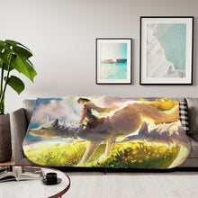 Load image into Gallery viewer, Princess Mononoke Sherpa Blanket
